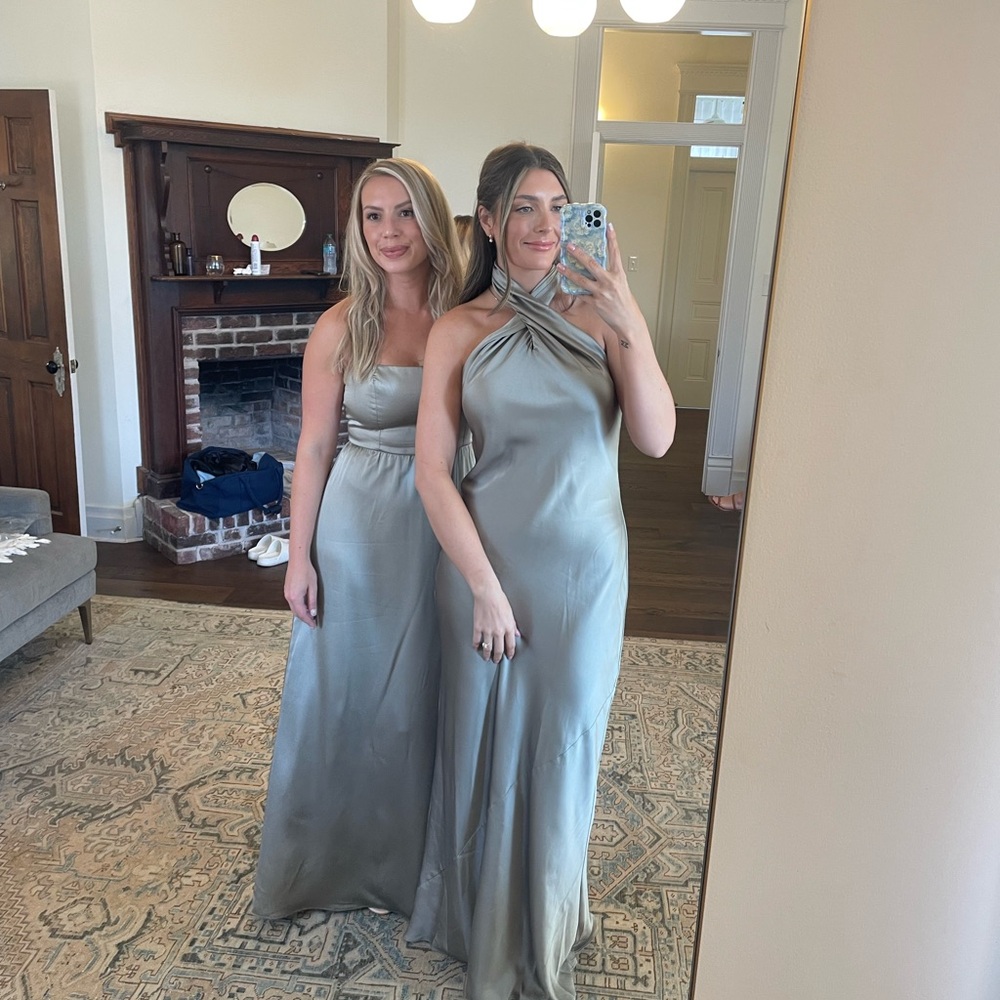 Show Me Your MuMu Blue Halter Maxi Gown